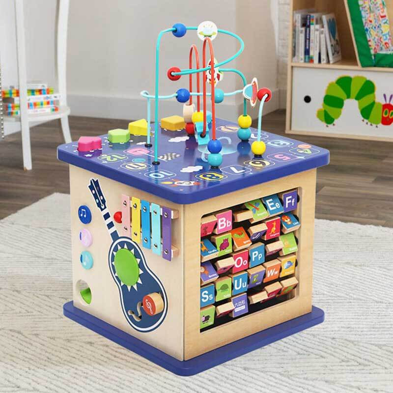 Montessori Wooden Busy House