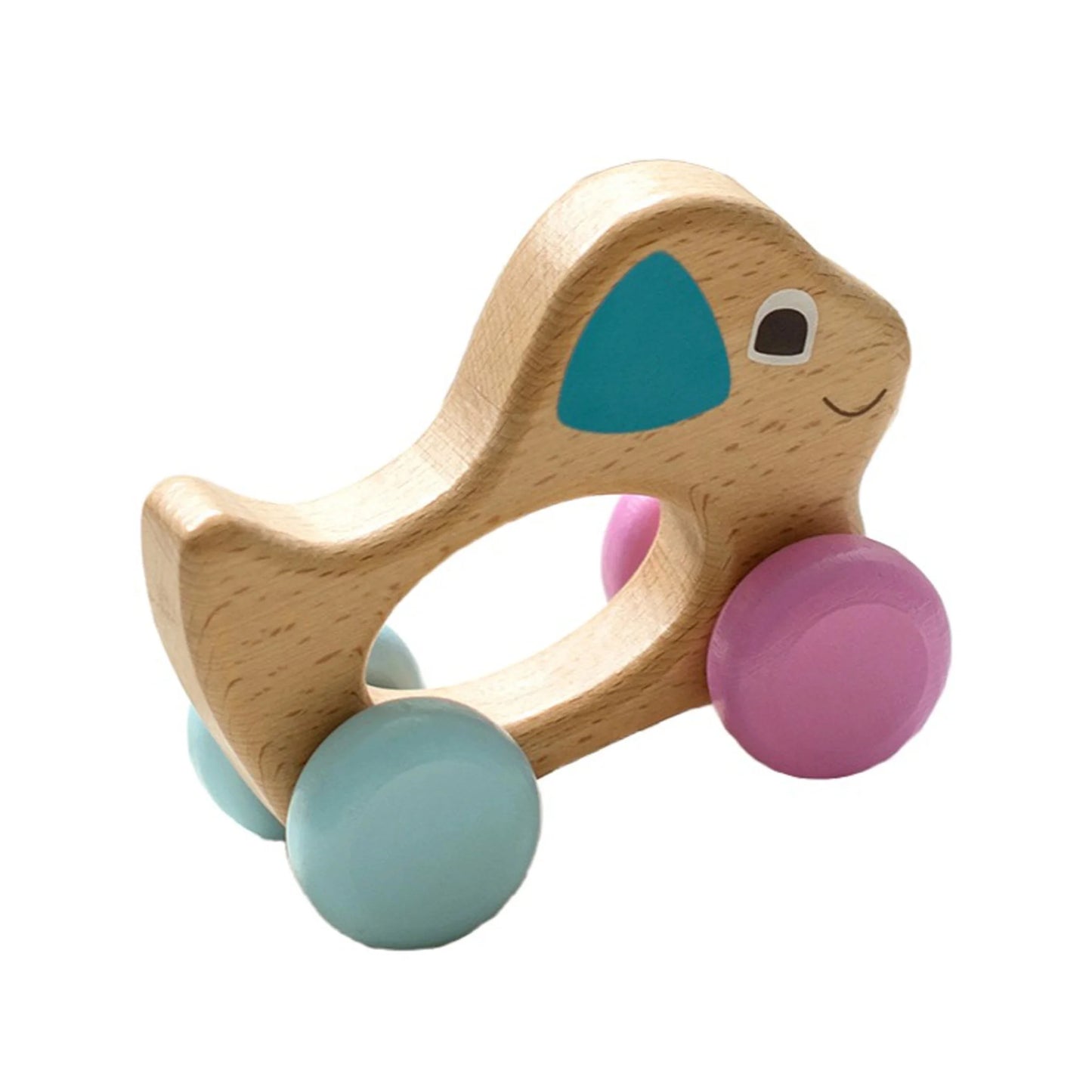 Montessori Wooden Rattle Toy Set for Infant Baby Boys Girls 0-6 Months,Montessori Baby Toys 6-12 Months,Toddler Development Toys,Baby Sensory Toy,Set of 5,Baby Shower Gifts
