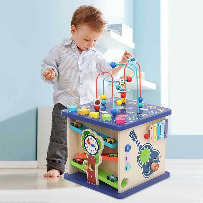 Montessori Wooden Busy House